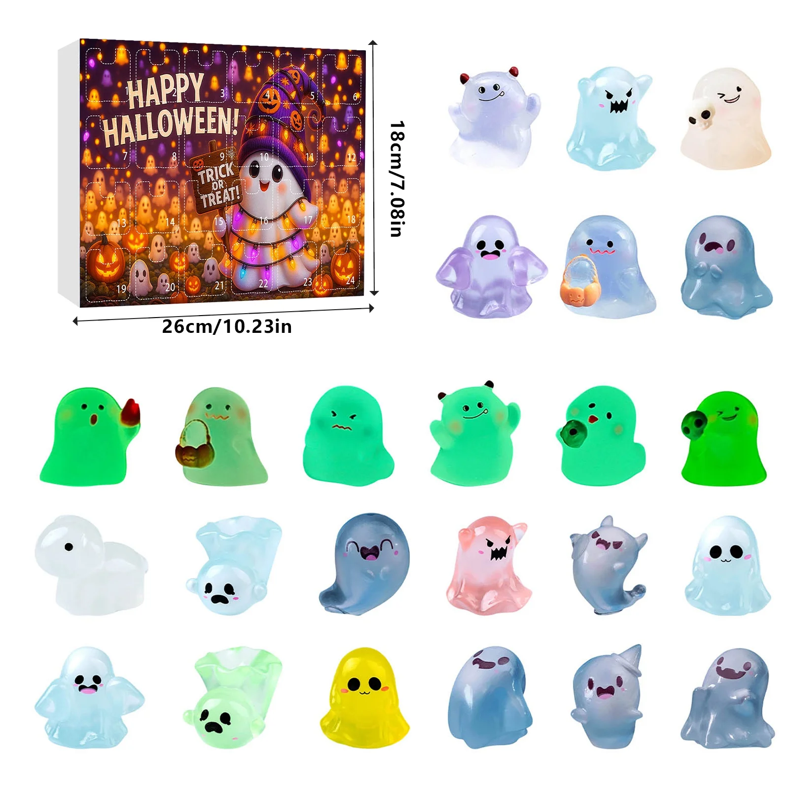 مؤقتات المطبخ اليدوية، حلقة عالية تتوهج في الظلام، تقويم القدوم للهالوين، فروع مضاءة لبطارية سطح المكتب الغامضة مع مؤقت #3