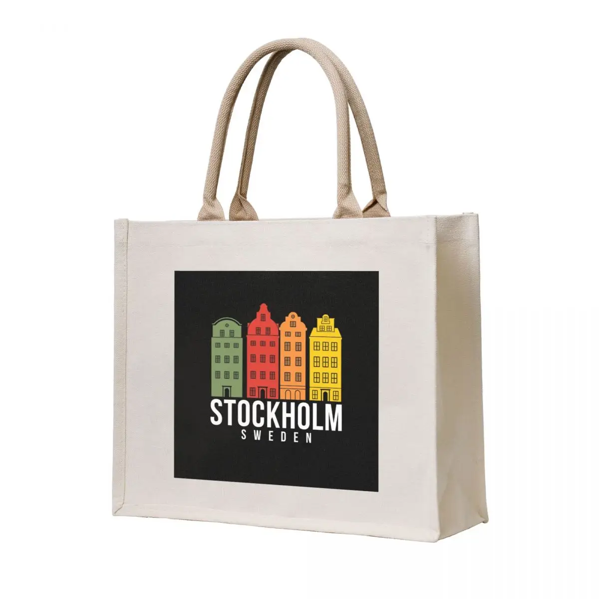 

Building Architecture Stockholm Sweden Tote Bag Candy bags women bag woman shopping bag Cloth bags