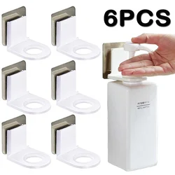 Estante autoadhesivo para botellas de champú montado en la pared, organizador de Gel de ducha y jabón líquido, soporte de gancho, estantes, colgador, accesorios de baño