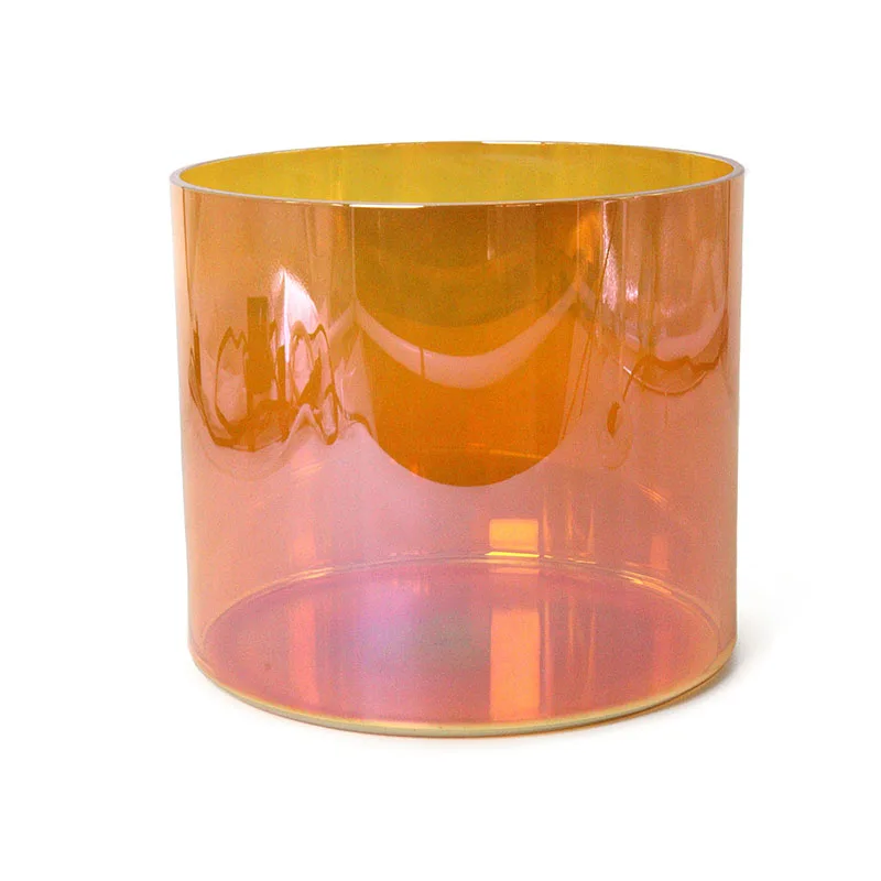 Star Linkup Magic Orange Quartz Crystal Singing Bowl, Percussion Music Instrument for Sound Healing, Yoga Practice and Daily Stress Relief