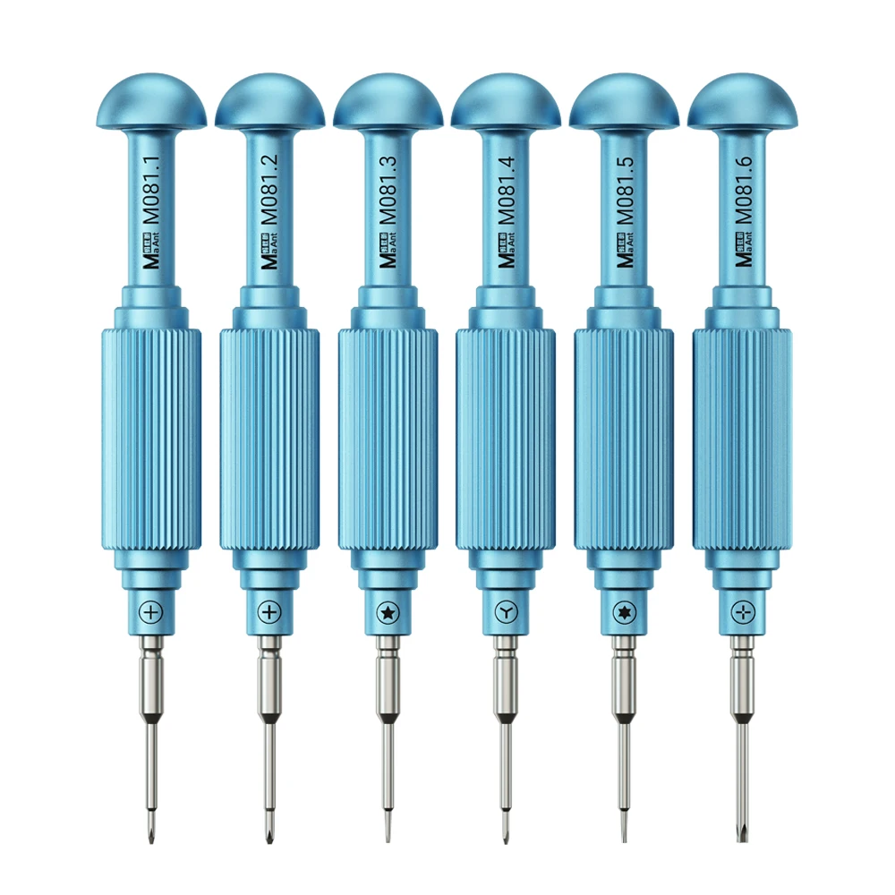 MaAnt MY-081 Little Blue Fat Screwdriver Set S2 Magnetic Bit for IPhone Android Phone Repair Internal Screws Disassembly Tool