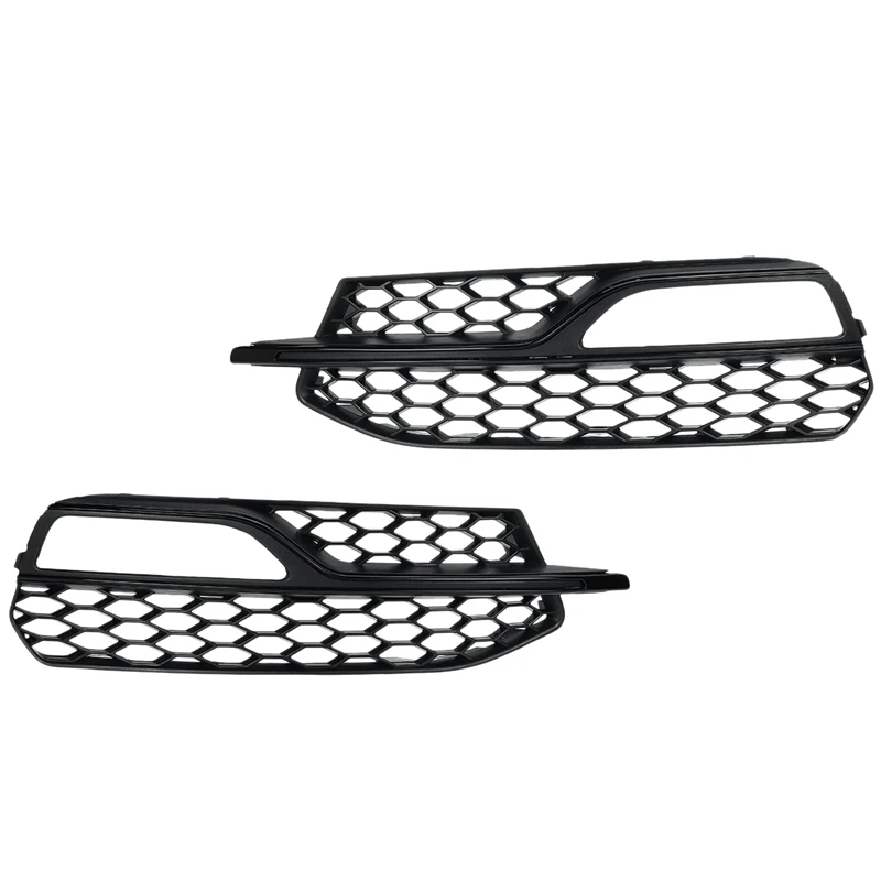 

Car Front Bumper Fog Light Lamp Grille Cover Honeycomb Mesh Style For- S3 A3 S-Lines 14-16 8V3807682L 8V3807682G