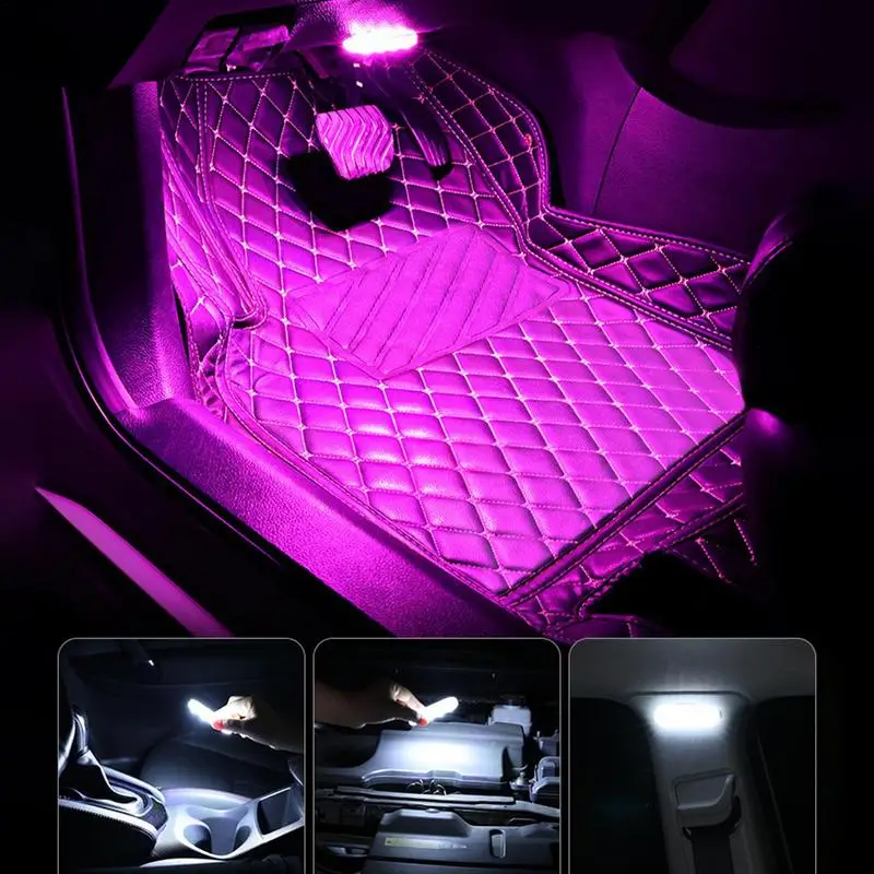 Ambient Lighting Car Interior Rechargeable Touch Sensor Car Lights Easy Installation Atmosphere Colorful Ambient Lamp For Bike