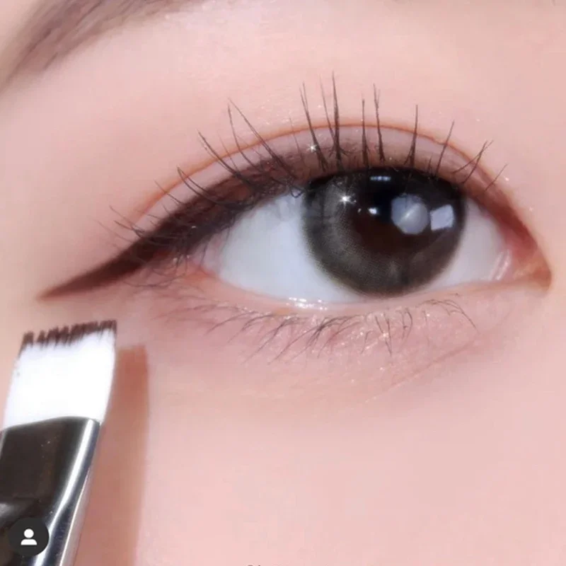 1/2/3 Uds hoja delineador de ojos pinceles para cejas Ultra fino ángulo pequeño pinceles de maquillaje planos herramientas de maquillaje de contorno