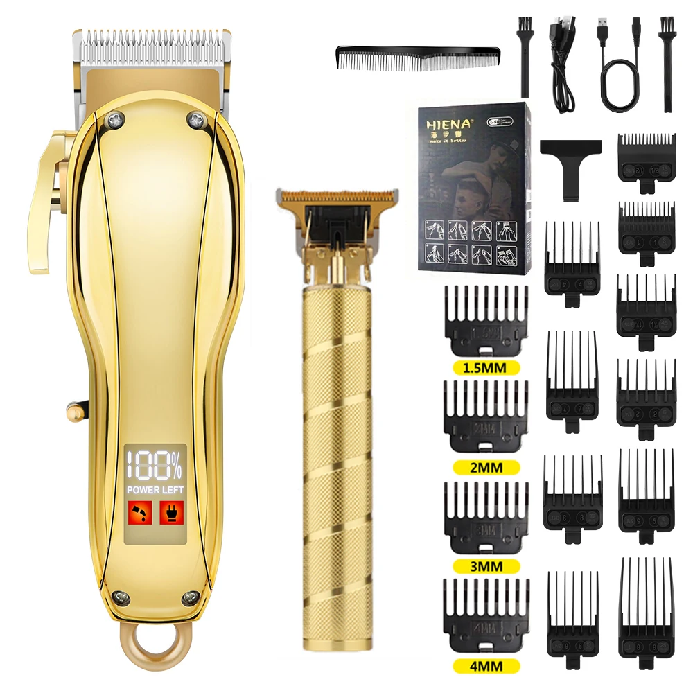 

hiena Professional T9 Hair Clipper Body Hair Trimmer Clippers Electric Hair Cutting Machine Professional Barber Men Trimmer