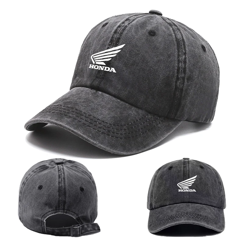 Adjustable UV Protection Baseball Cap Honda Logo Outdoor Sun Hat For Honda Civic FIT Accord Prelude CRV 5th City CRZ CRX Jazz view 3