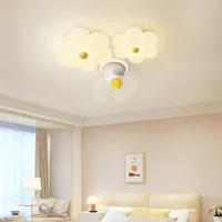 Nordic Flower Shape Ceiling Lights For Kitchen Island Living Room Bedroom LED Ceiling Lamps Indoor Decoration Lighting Lamp