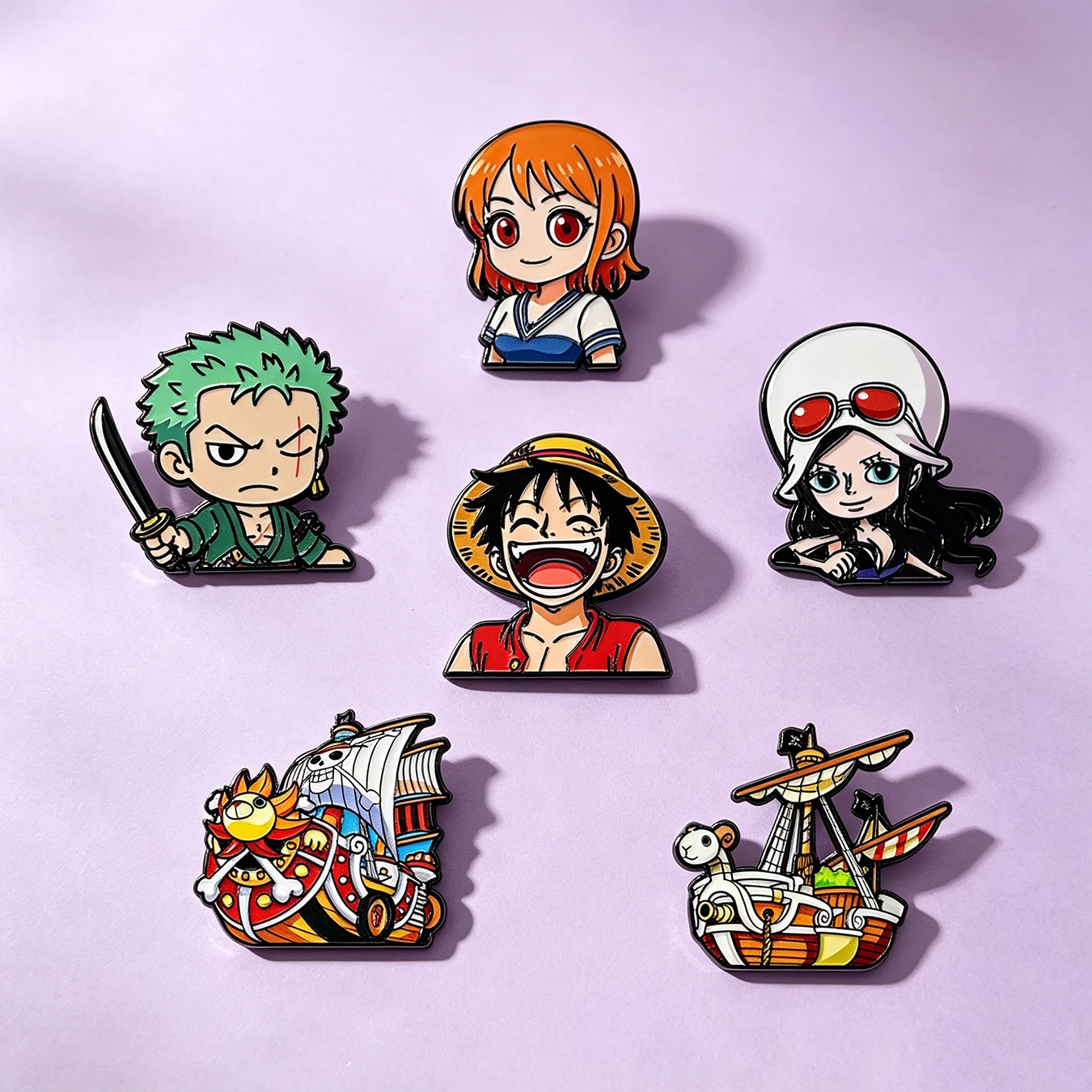 6pcs Cartoon Pirate Enamel Pin - Enamel Pin Set recension och pris