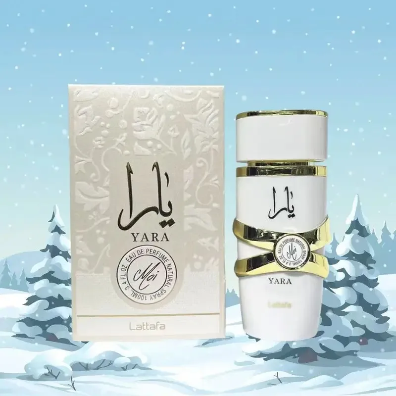 

[Halloween gift] Lattafa Yara white perfume spray, 3.4 oz (100 ml), lasting fragrance, suitable for any occasion