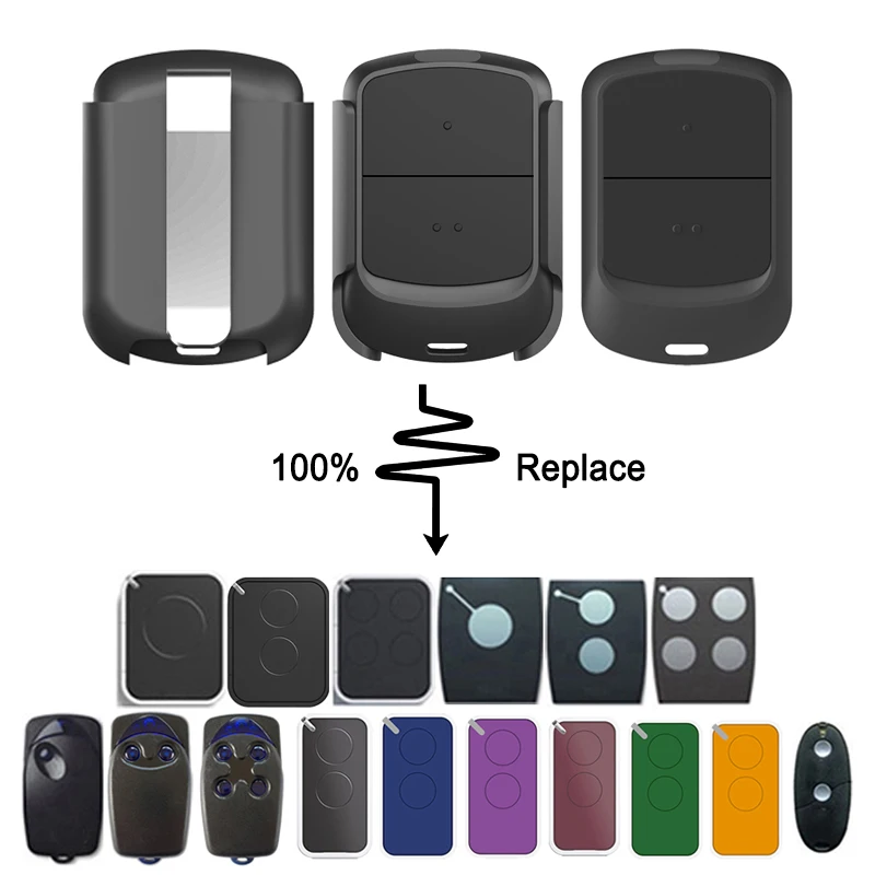 Garage Door Remote Control With Clip YNG808 For NICE FLORS FLO2RS FLO4RS NICE ERA FLO2RE FLO4RE ON2E ON4E FLORE NICE INTI2