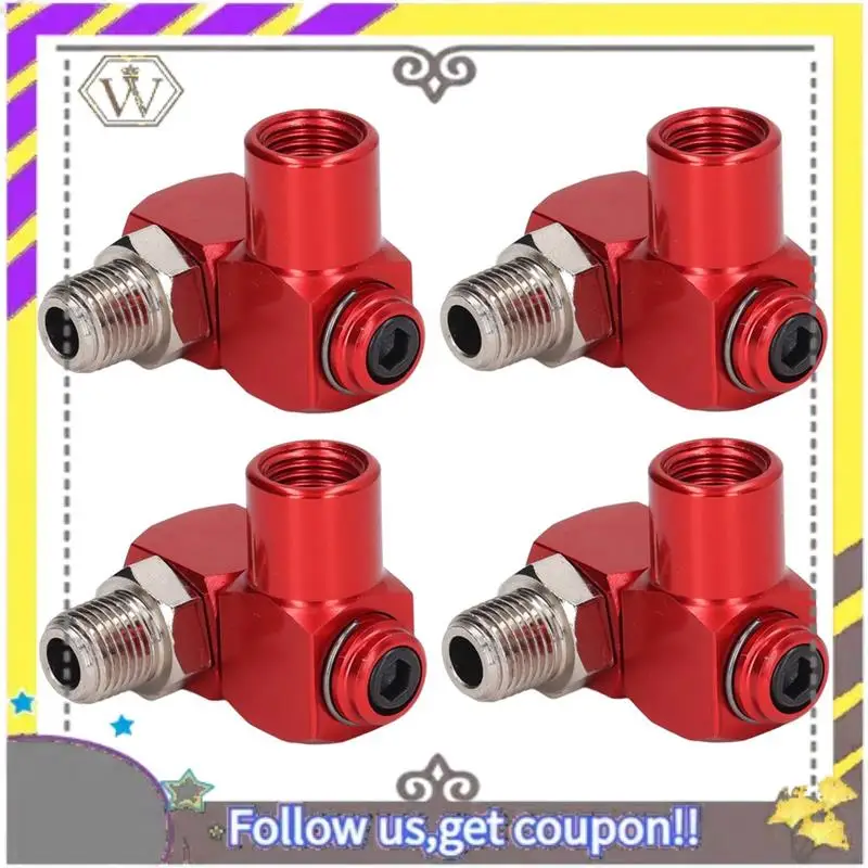 

ABXV-4Pc Поворотный на 360 градусов соединитель воздушного шланга 1/4 дюйма NPT Промышленные воздушные фитинги Адаптер пневматического инструмента Соединитель воздушного шланга Du