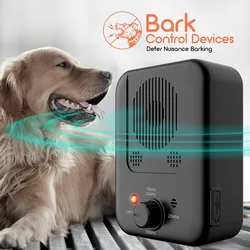 K4 Ultrasonic Anti Bark Device Pet Dog Anti Barking Control Rechargeable Dog Repeller Trainer Training Bark Deterrent Drop Ship