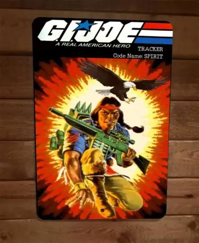 Tracker Code Name Spirit 8x12 Metal Wall Sign GI Joe Poster sign