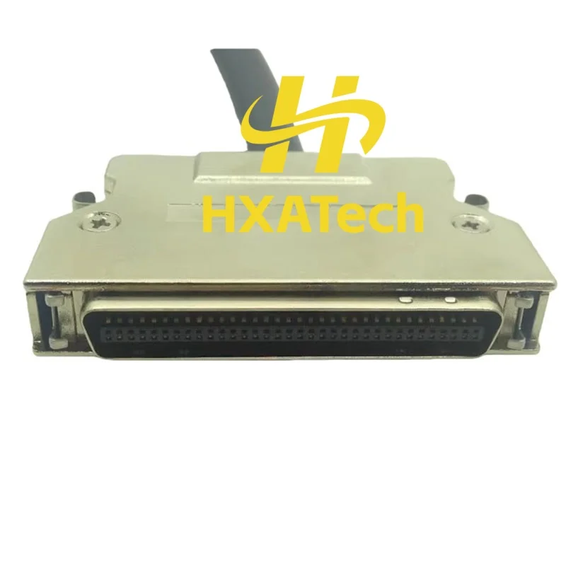 HXATech - SCSI CN68P/CN68P Data Cable with Iron Shell Bullet SCSI CN 68Pin snap-fit Double Shield Connector Cable 1.5Meter