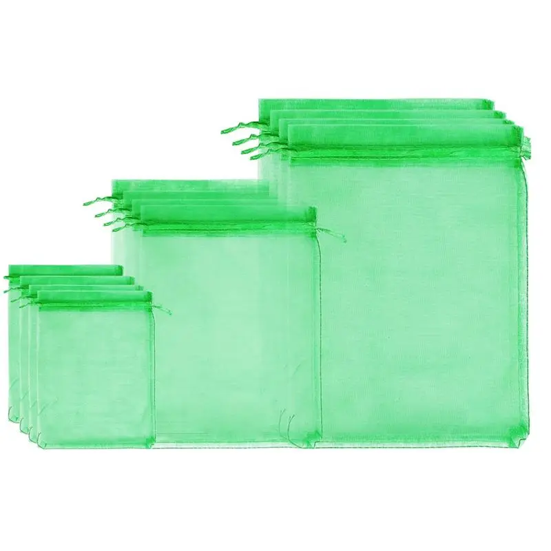 

Сетчатые мешки для сада SEWS, сетчатые мешки для защиты фруктов, садовые сетчатые мешки с завязками, 150 шт.