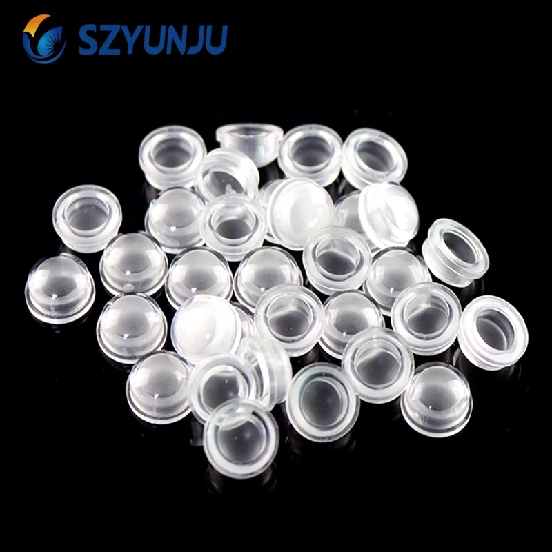 LED Lens Reflector Collimator For 5050 SMD 90 Degree milk white /clear 11.4x6.3mm Convex Optical Lens