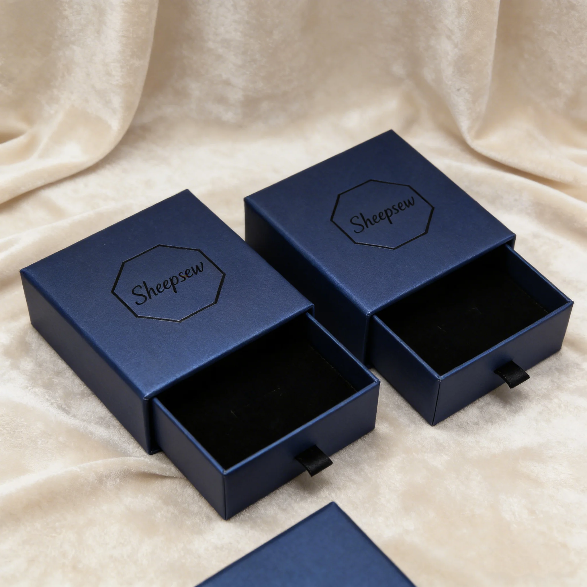 

50pcs custom Paper box multiple colors jewelry box personalized logo necklace earrings ring jewelry bulk drawer packaging box