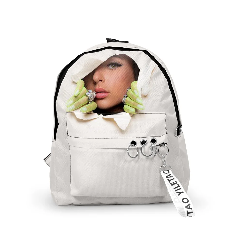 Cartoon Youthful Pretty Eva Queen School Bags Notebook Backpacks 3D Printed Oxford Waterproof Key Chain Small Travel Bags