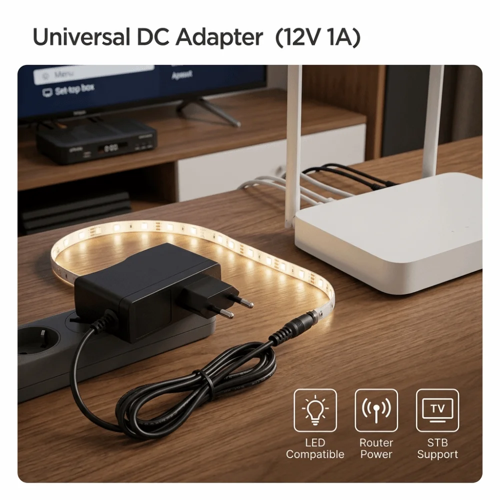 EU EU Power Adapter AC100~240V 5.5*2.5mm Power Supply 9V1A 12V2A 3V1A 5V2A 6V1A Universal Charger Adaptor LED Strip Light