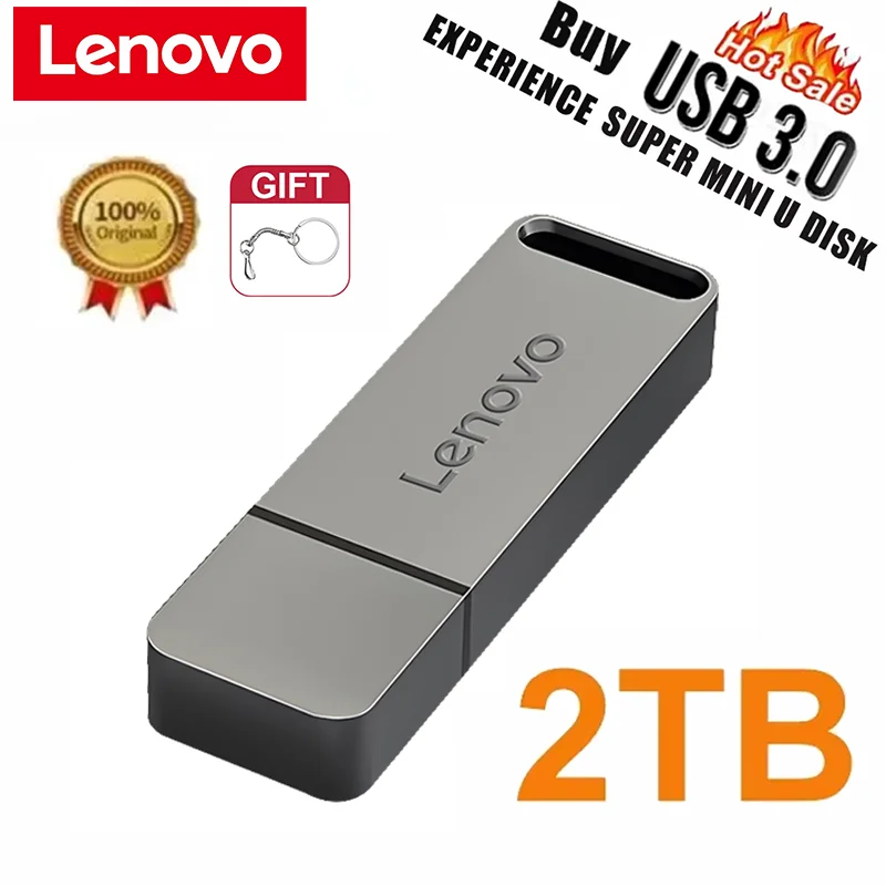 Lenovo 2 ТБ USB-флеш-накопитель USB3.1 128 ГБ 512 ГБ USB-накопитель 256 ГБ Высокоскоростной флэш-накопитель для телефона Компьютер PS5