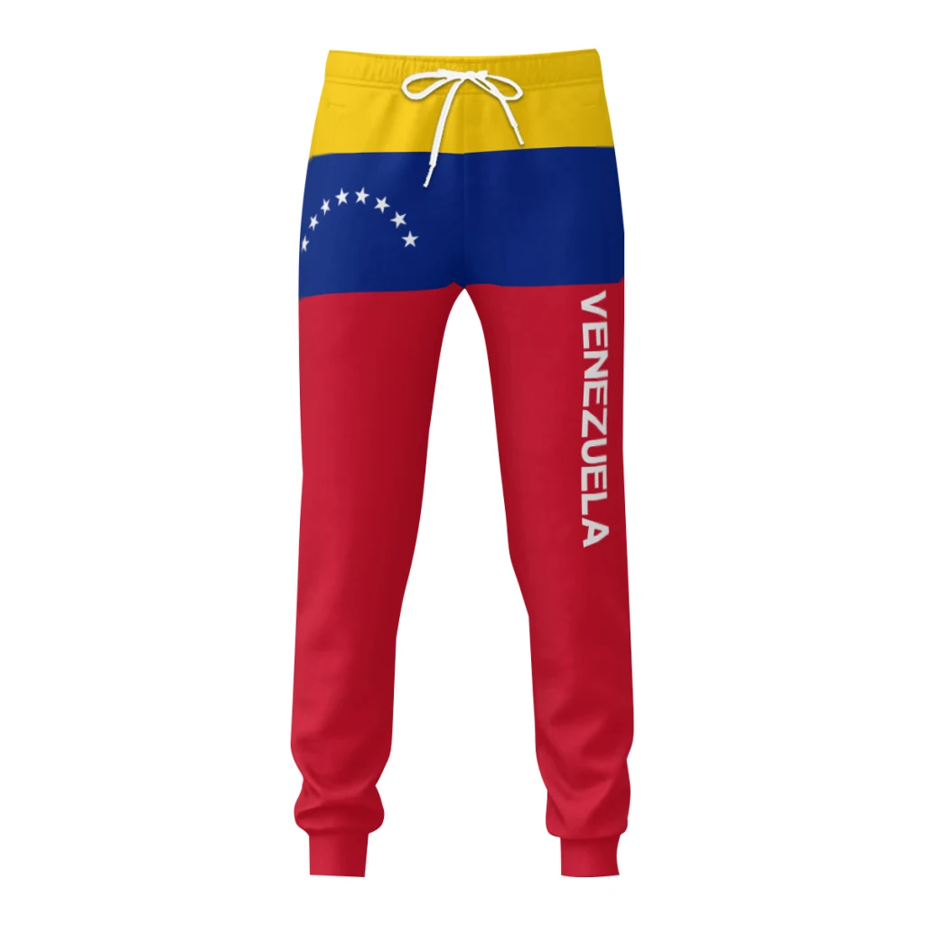 Mens Sweatpants Venezuela Flag Pants with Pockets Joggers Soccer Football Multifunction Sports Sweat With Drawstring