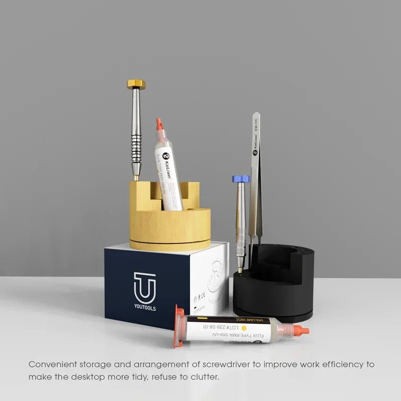 Kailiwei UT-07B UT-07Y UT-07W Rotatable Storage Rack For Tweezer Screwdriver Storage Box Mobile Phone Repair Tool