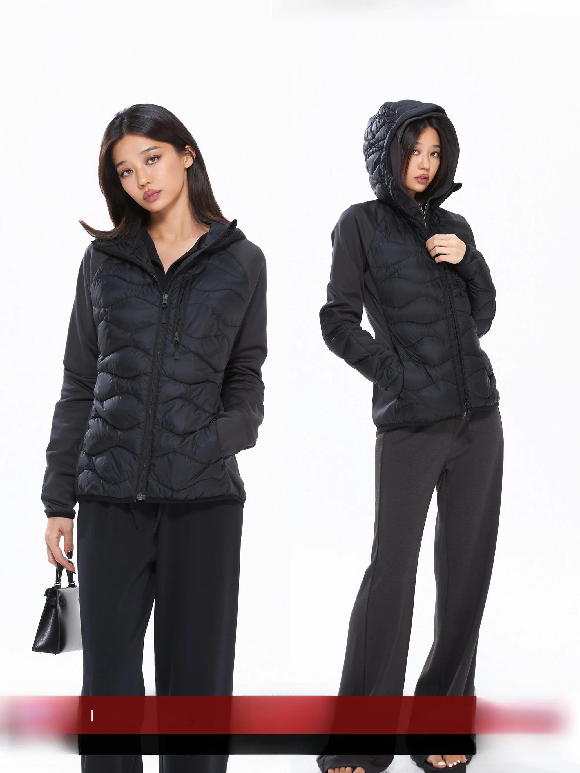 

MIRANDA SONG Premium Goose down Jaet Women's Sli Tee-Proof Design Hooded Padded Coat Warmth Faionable Commute Sle