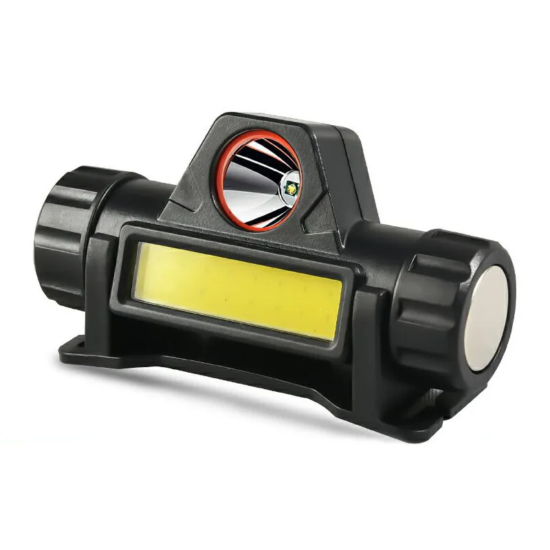 Portable LED Headlamp Dual Light Modes Strong Magnetic Base Waterproof Head Flashlight for Camping Fishing Maintenance