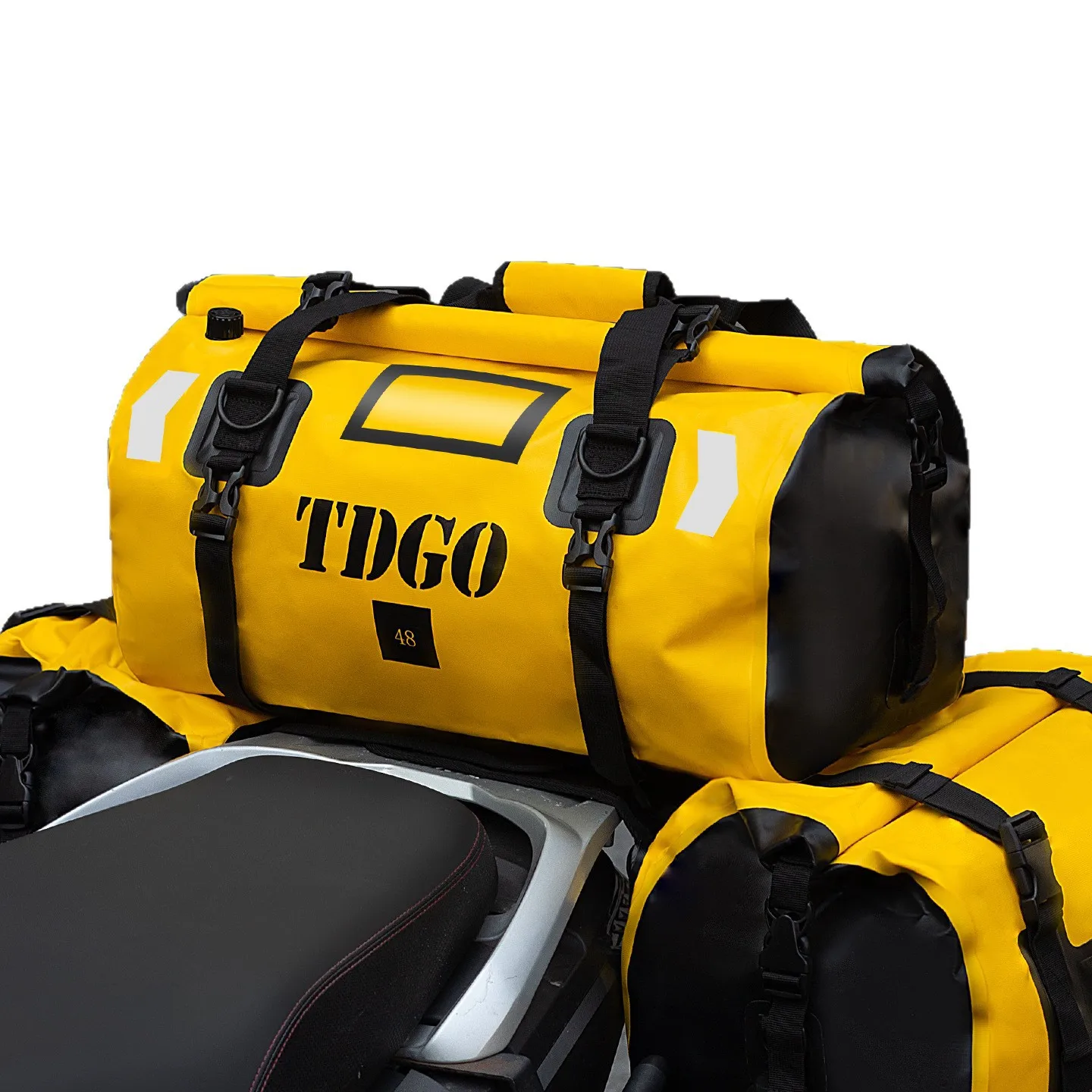 Motorcycle waterproof rear bag, travel outdoor dry bag, rolling storage bag, 36/46/66 sizes, motorcycle luggage backpack, motorc