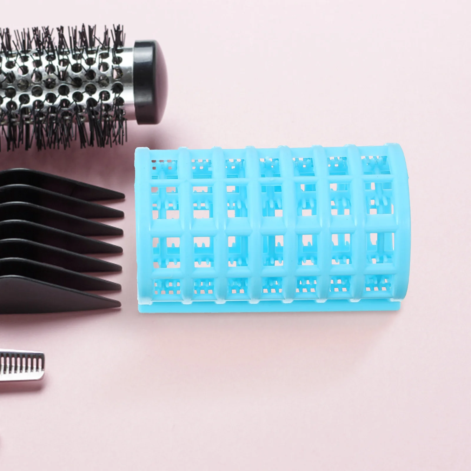 

12 Pcs Rollers Curlers ABS Material Lightweight Sturdy Durable Easy Use Long Short Hair Curly Hair Salon Hairdressing