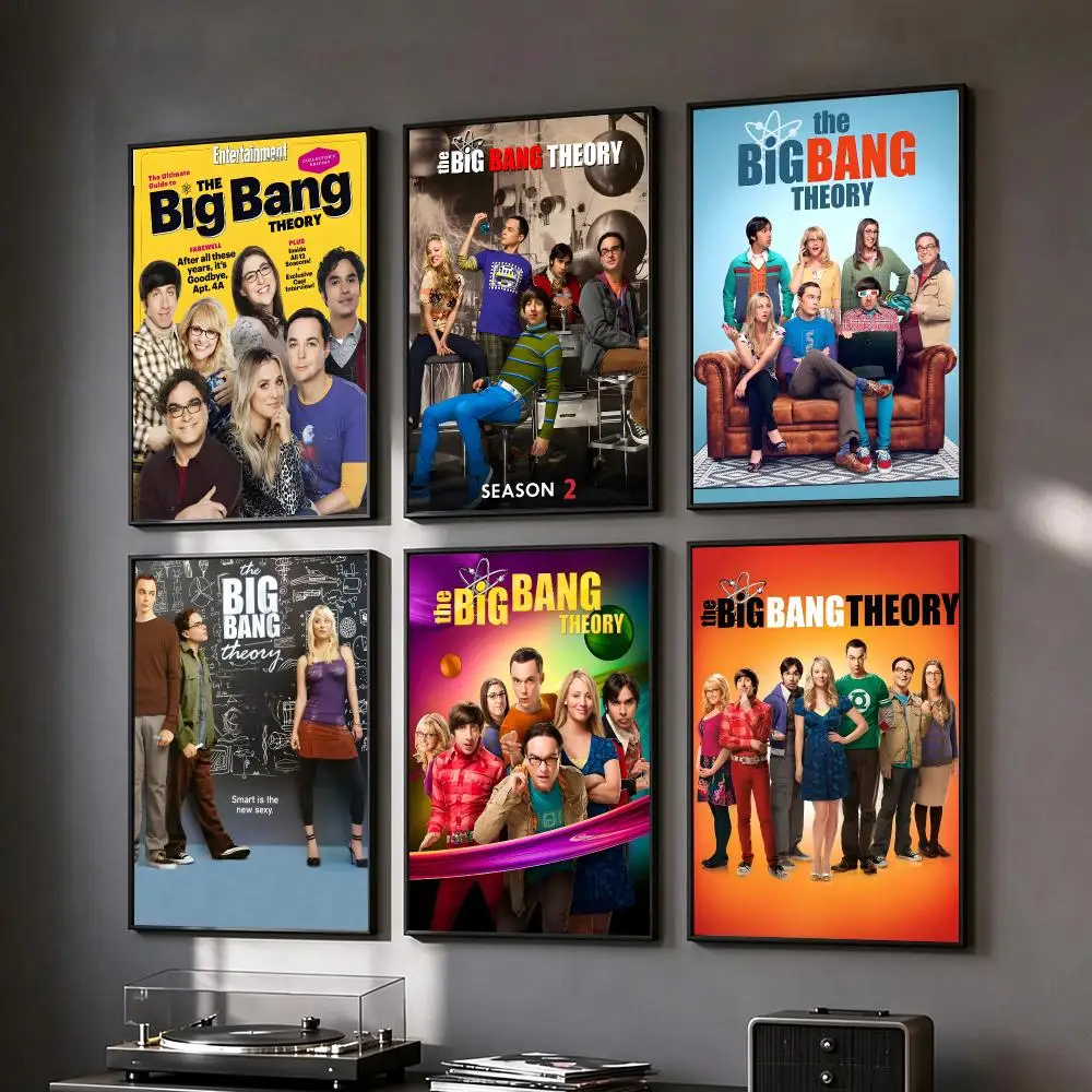 series The Big Bang Theory Poster Poster HD Printing Vintage Luxe Home Decor Wall Art for the Living Rooms Entryways Gift