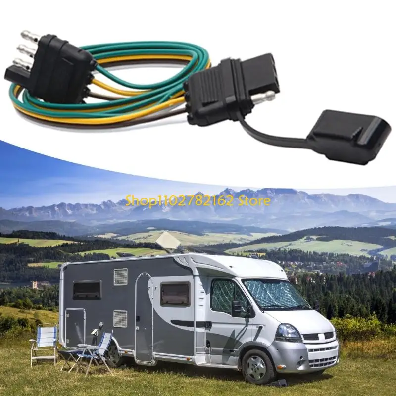 

547B ABS 4 Pin Trailer Extension Cable Universal Fitment 81cm for Outdoor Vehicles