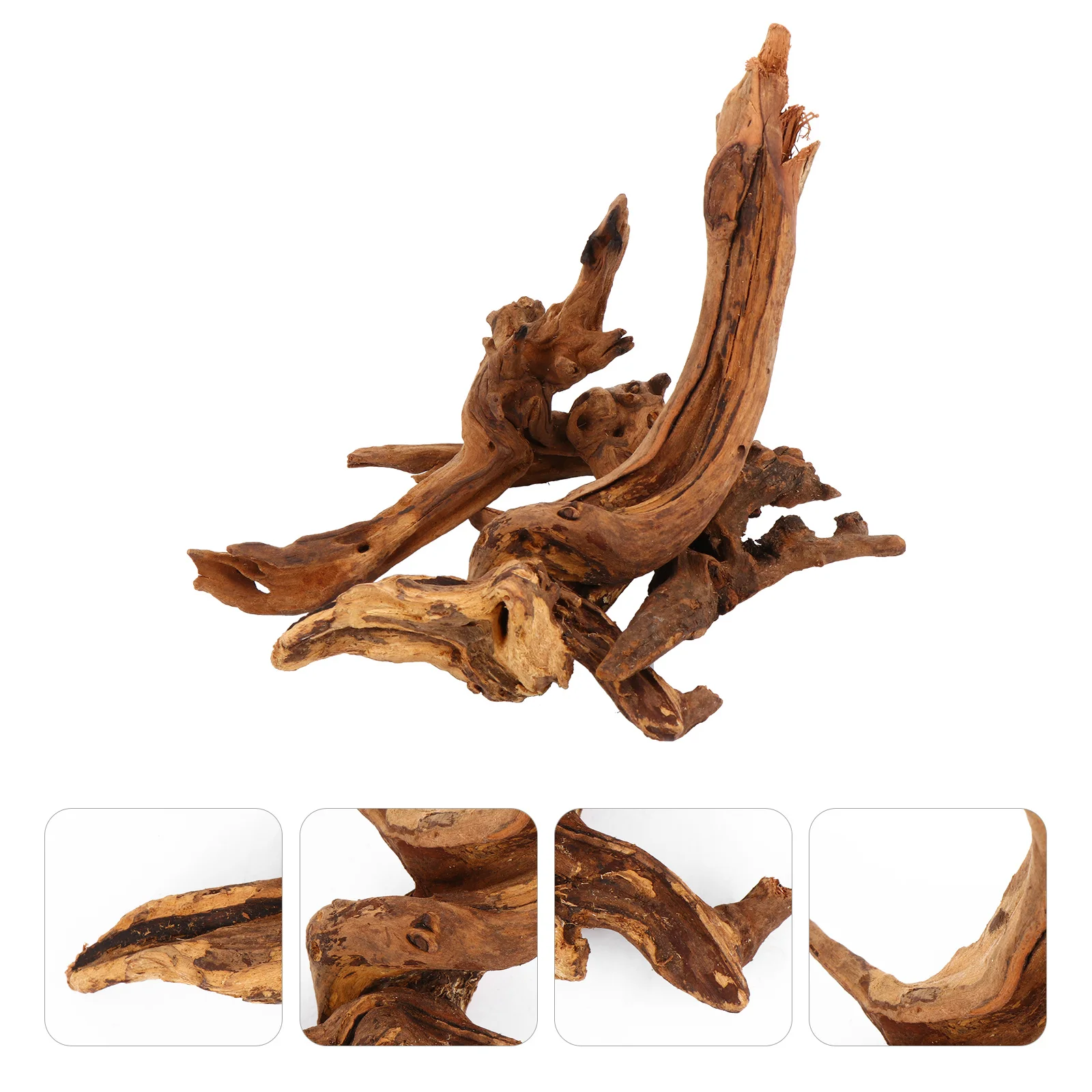 3 قطع محاكاة الجذع الديكور دائم الأرجواني الخشب حوض السمك الاصطناعي حوض للأسماك الحلي محاكاة الجذع #4