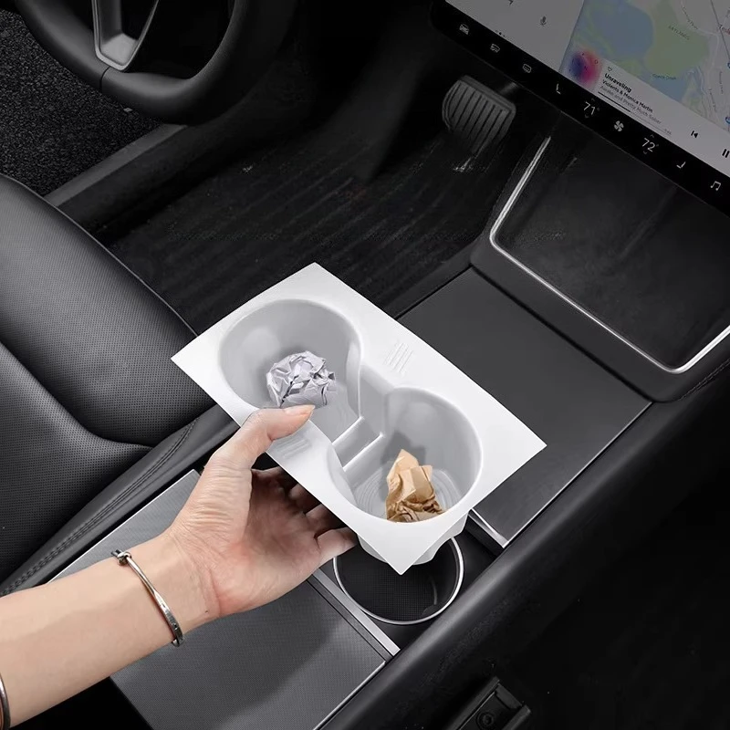 

Central Control Silicone Water Cup Holder For Tesla Model 3/Y/YL Highland Non-slip Silicone Pad Interior Modification Supplies