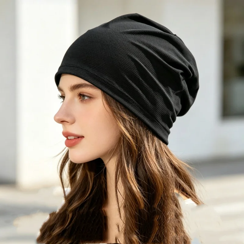 Summer Breathable Quick Dry Beanie Hat Headwraps Sports Running Absorb Sweat Cap Cycling Under Helmet Liner Moisture Wicking Cap