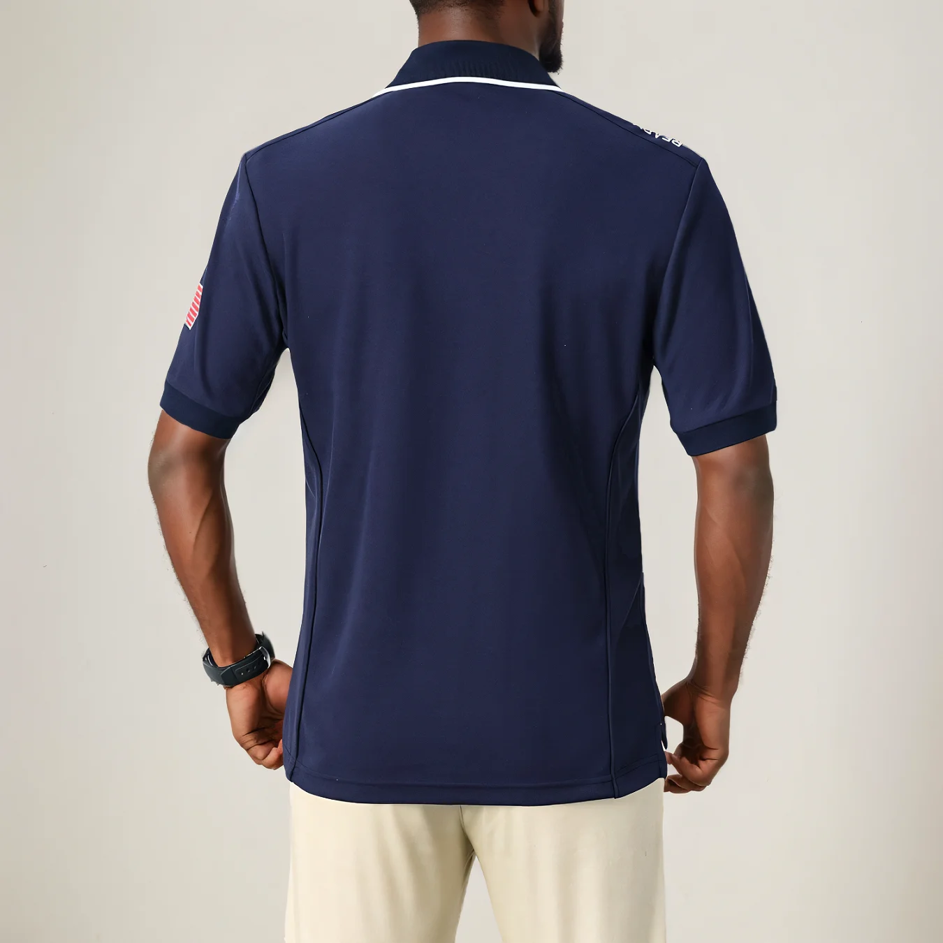Men's Polo Shirt America USA United States Cotton Embroidery Stitching Color Classic Original Design Pure Cotton Quality