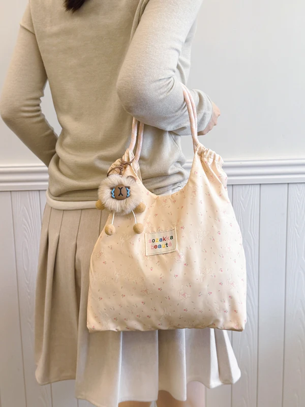 

Casual Large Capaci Canvas Tote Bag Women's Commuter oulder Bag Summer Outdoor Handbag op Bag Soft Korean Sle