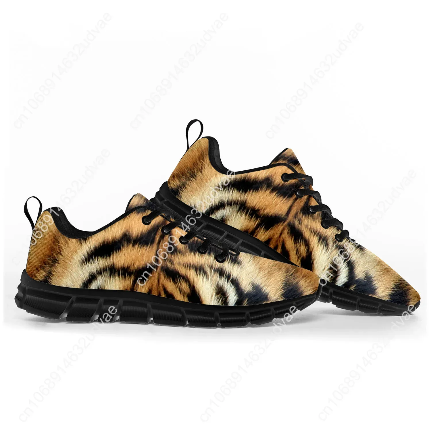 Tiger Stripe 3D Print Sneakers para homens e mulheres, crianças adolescentes, calçados esportivos infantis, maré impressa, casual, qualidade personalizada, casal