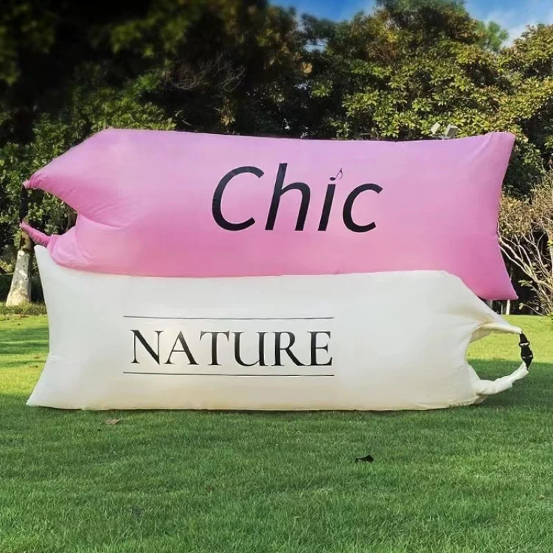 In-stock inflatable sofa for music festivals, outdoor lazy air sofa, portable inflatable bed, camping essential sleeping bag