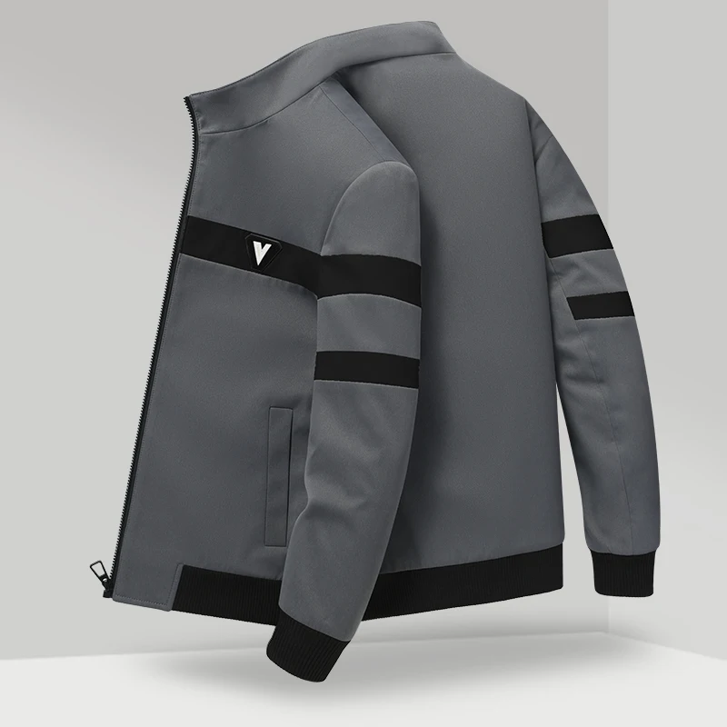 

Casual Loose Thin Men's Jaet Spring Autumn Faionable Brand Youth ular Polyester Fabric Zipper Closure Long Sve Oute...