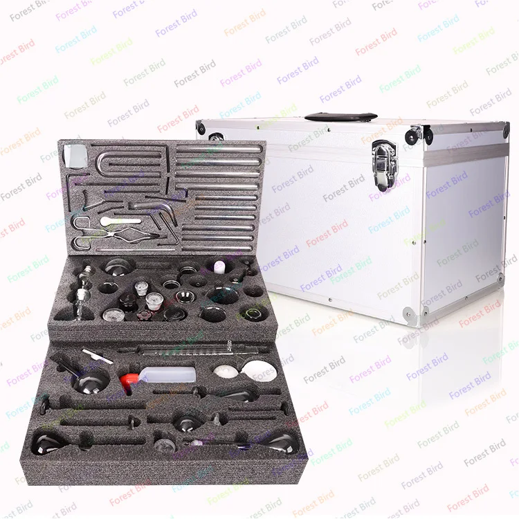 2023 New Design Aluminum Alloy Packaging Laboratory Glassware Chemistry Kit Usedin Various Experiment