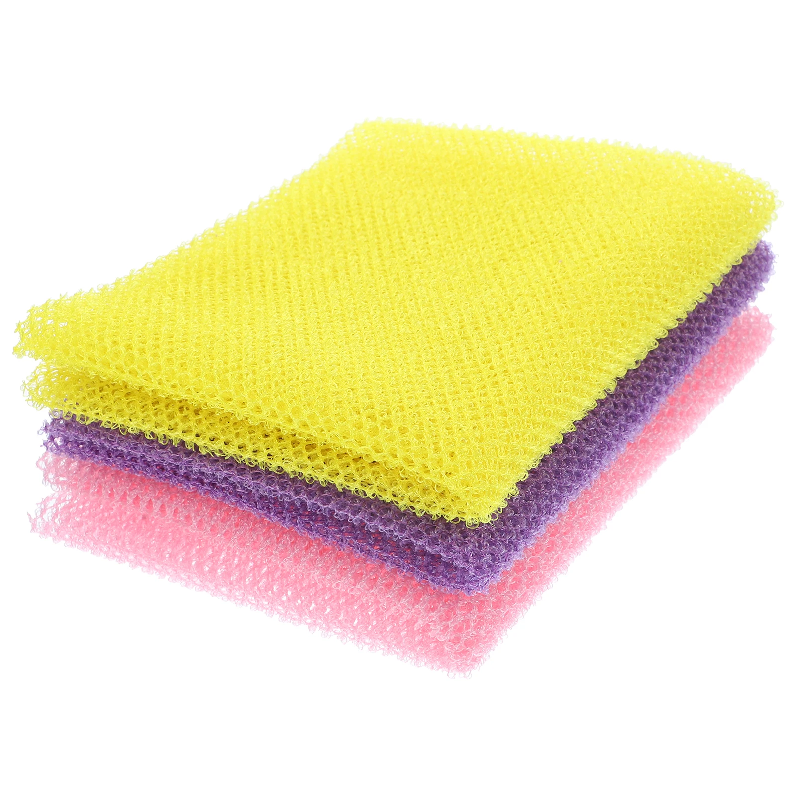 

3pcs Exfoliating Shower Body Scrubber Authentic Nylon Bathing Network Rag Long Cleansing Washcloth African Sponge Mesh Skin