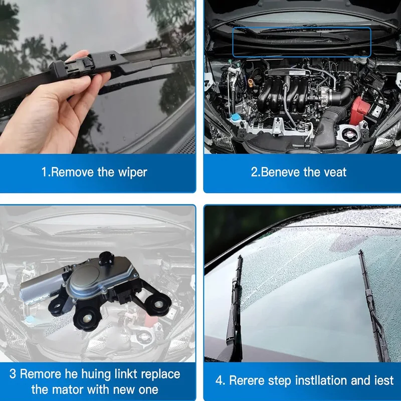 Windscreen Wipers Motor Compatible with A4 A6 Parts 4F9955711C 4F9955711 579602 4F995571A 4F995571B