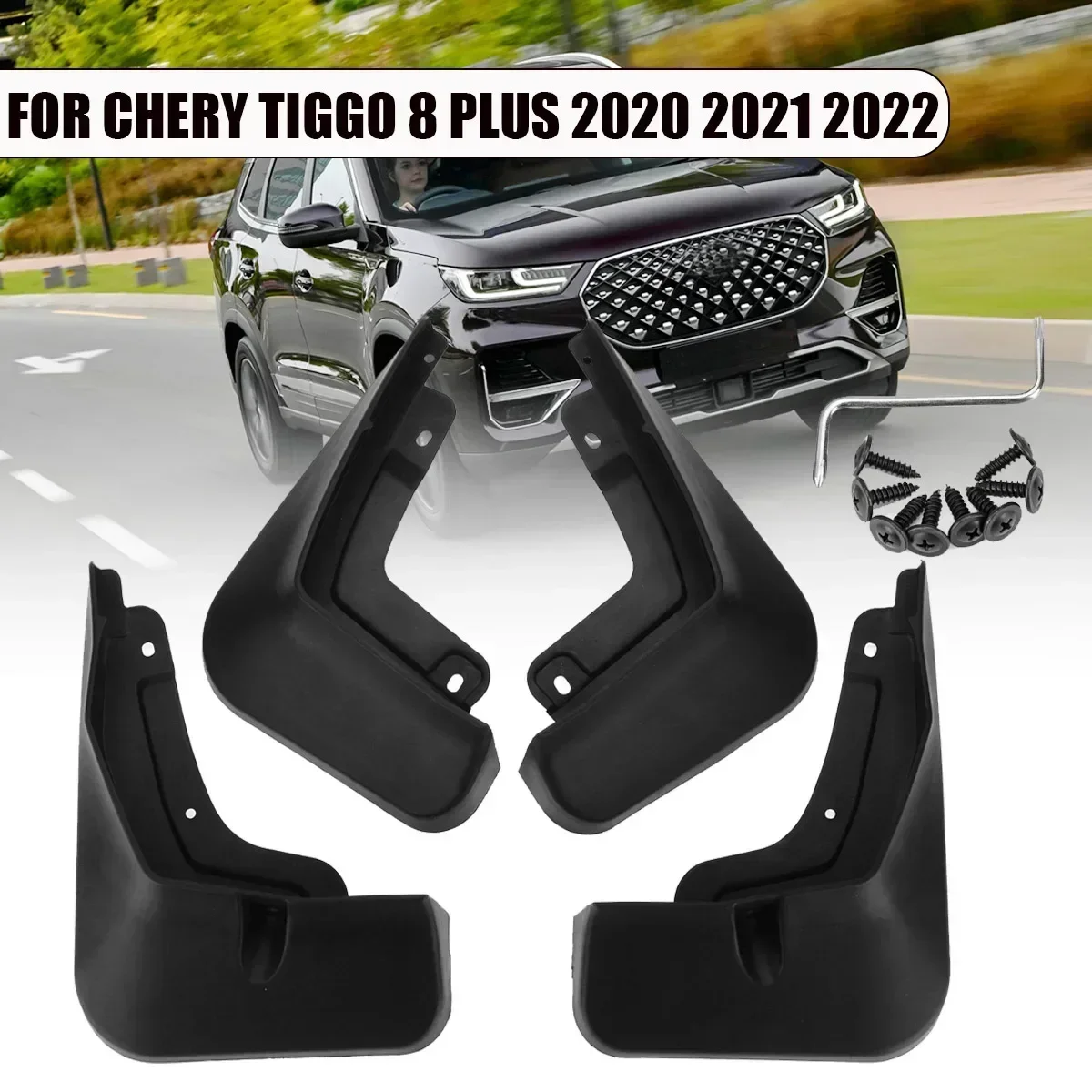 Car Mud Flaps For Chery Tiggo 8 Pro Plus Max 2020 2021 2022 2023 Mudguards Mudflaps Splash Guards Wheel Fender Protection