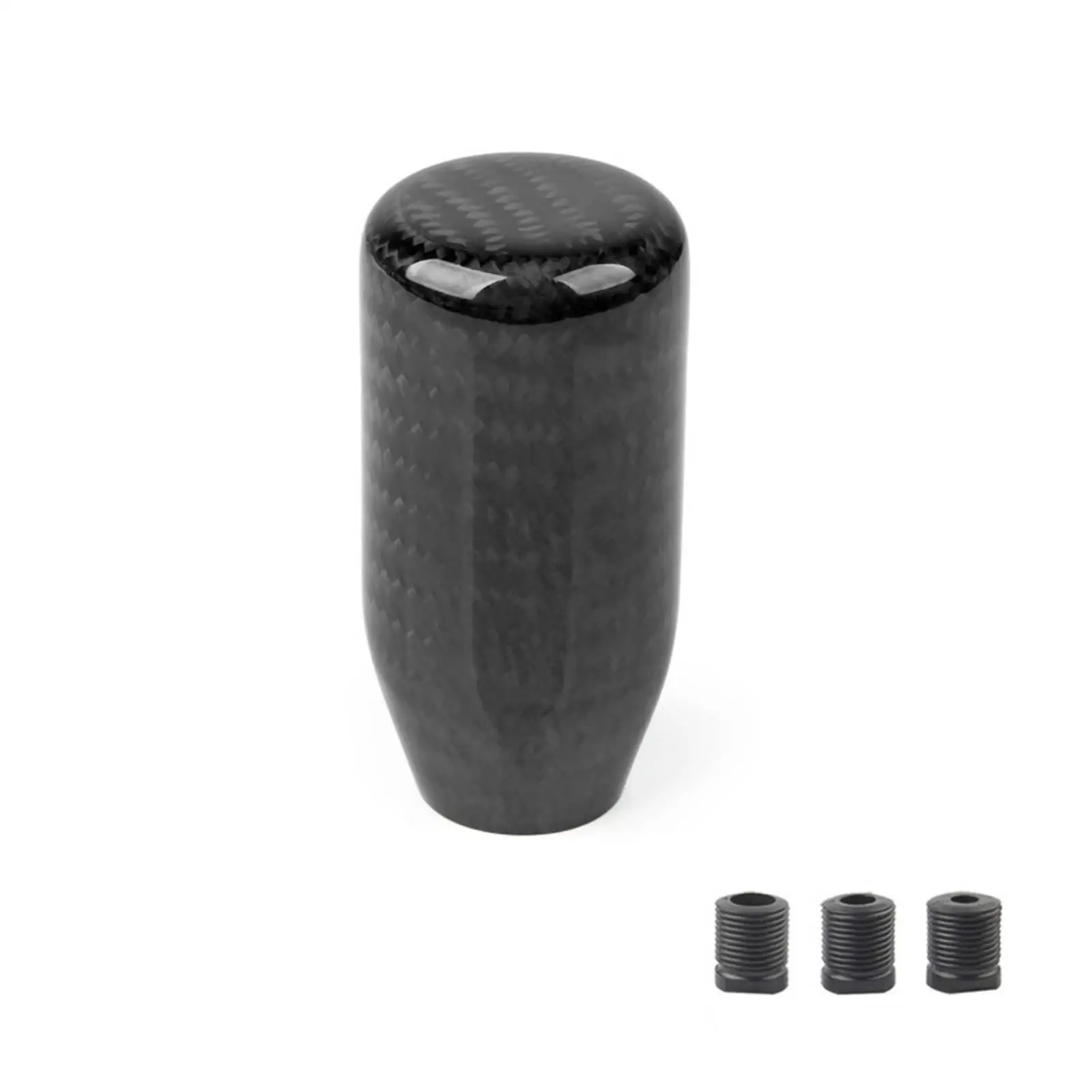 Carbon-Fiber Shifter Knob with Woven Texture Sporty Carbon-Fibergearshift Gear-Change Knob Lightweight for High-Performance