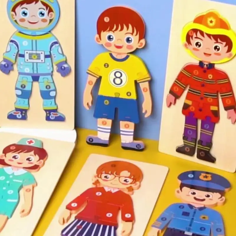 F62d Kids مضحكة خشبية مهنية في اللغز التدريب على اللعبة التفاعلية المحمولة