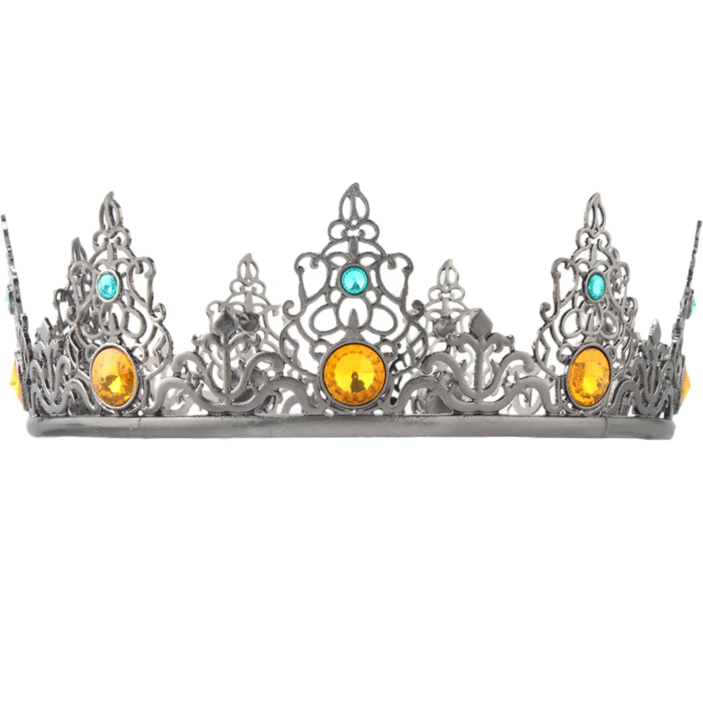

King Crown for Men Decorative Birthday Costume Accessory for Wedding Party Performance Cosplay King Crowns