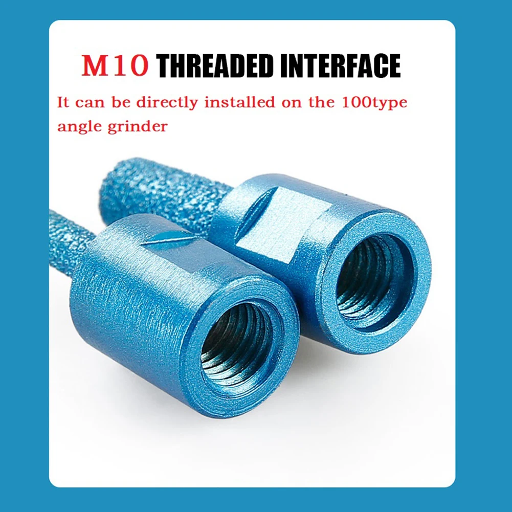 

Фреза 6/10/15 мм, резьба M10, вакуумная пайка, алмазная для керамической плитки, гранита, сверления, шлифовальные края, новинка