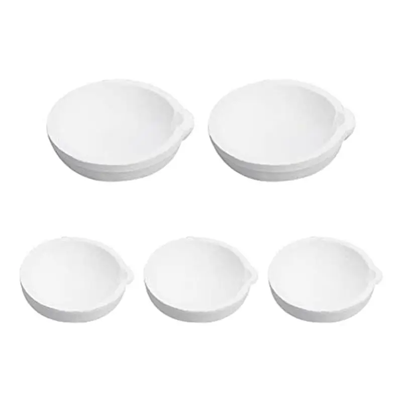 Set of 5 2 Styles Ceramic Bowls Quartz Melting Plate Pot lead melting pan ceramics