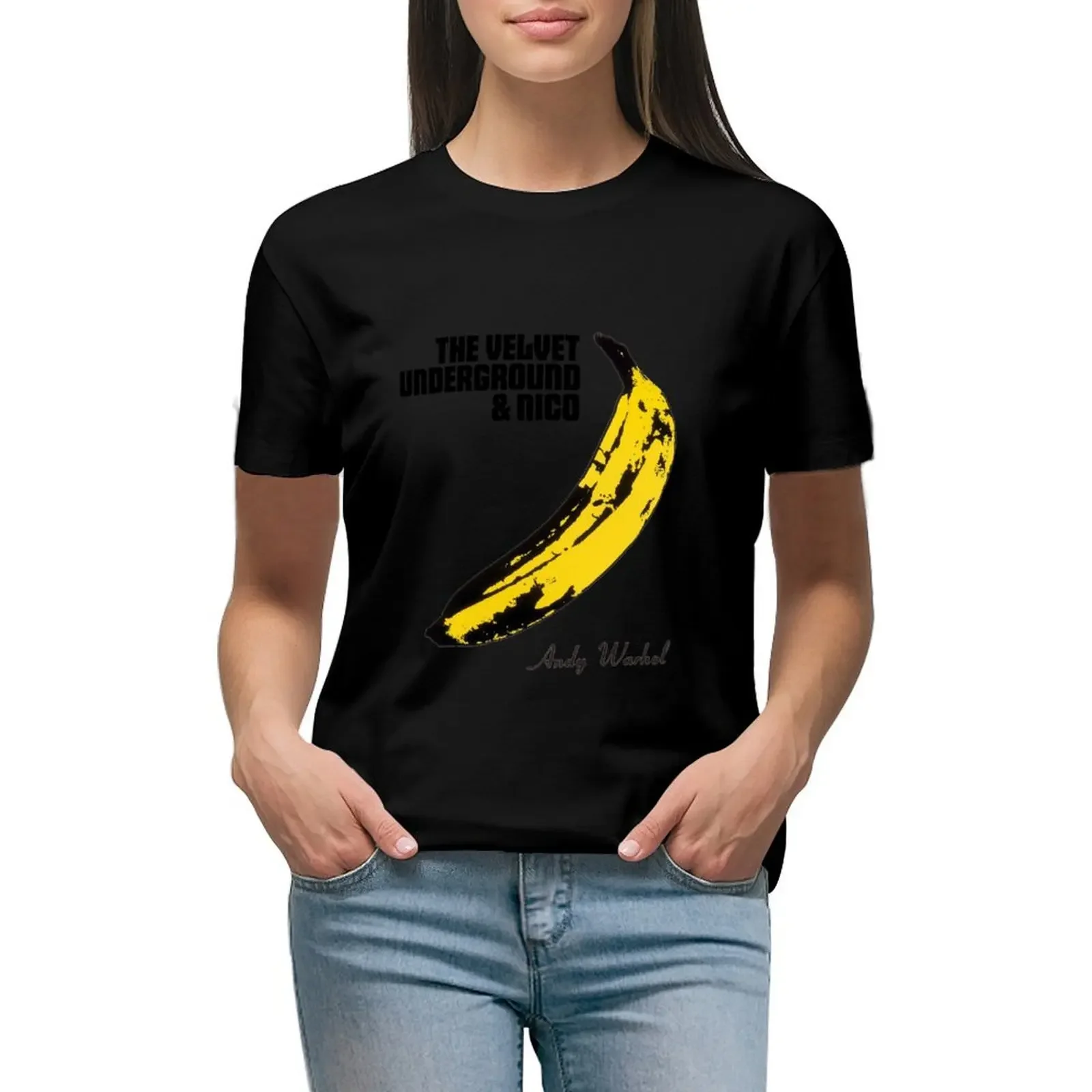 

velvet underground T-Shirt cute tops shirts graphic tees blacks lady clothes Women clothes